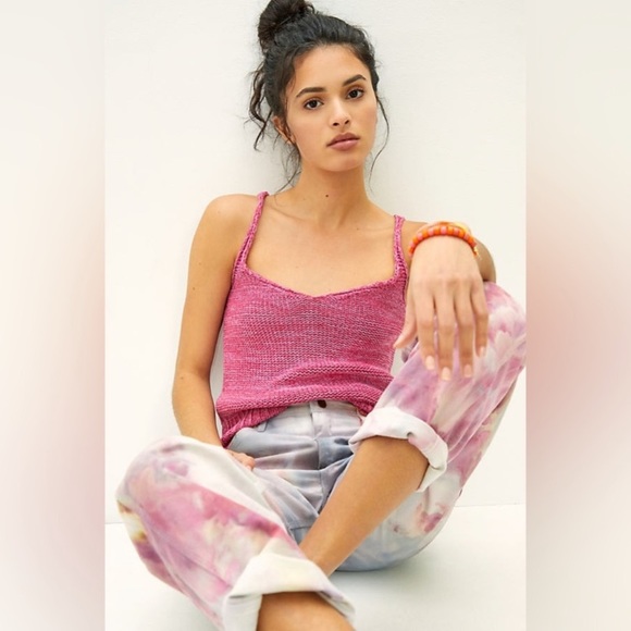 💗 EUC Pilcro Jenna pink knit tank - Picture 1 of 14